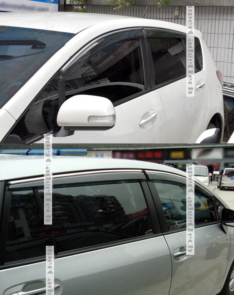 Jinke 4 шт. лезвия боковые окна Дефлекторы двери солнцезащитный козырек щит для Toyota Verso EZ 2011
