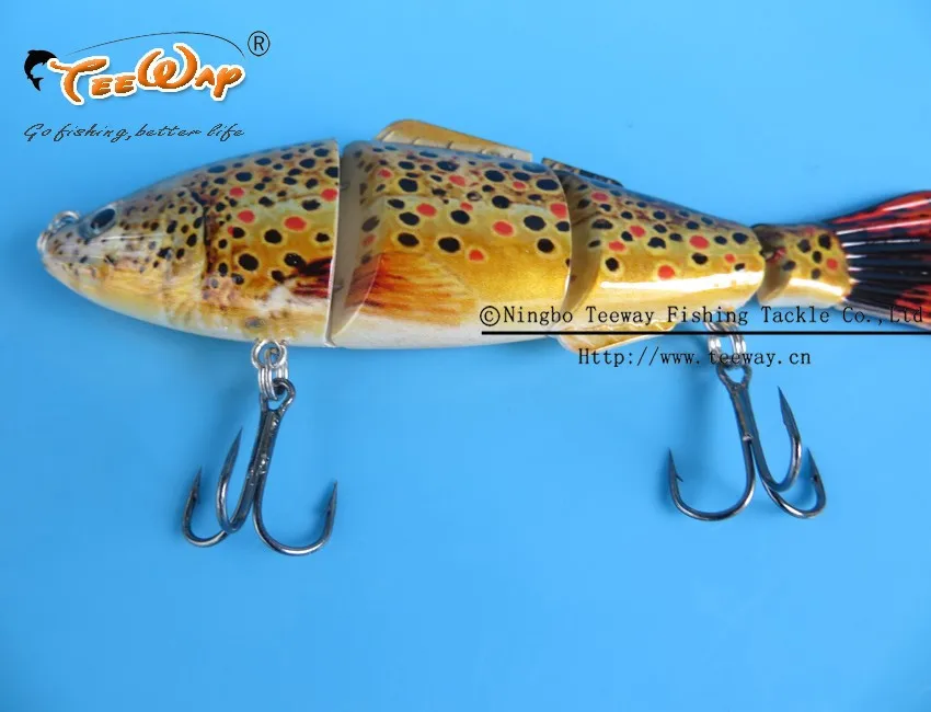 Продукт Рыбалка приманки 4 Сегмент Swimbait Жесткий приманки медленно 13 г 11 см рыболовный крючок Рыболовные снасти FL4-S03