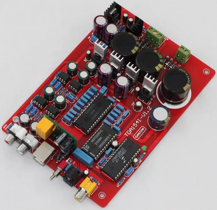 TDA1541+ SAA7220+ CS8412+ NE5534 волоконный коаксиальный USB PCM2704 ЦАП Плата YJ