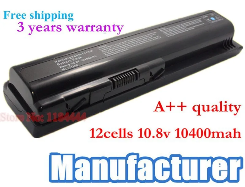 10400 мАч высоко-Ёмкость Замена Аккумулятор для ноутбука HP Pavilion dv4 dv5 dv6 HDX X16 g50 g60 g61 g70 g71