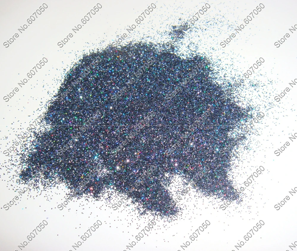50 грамм х 1/12"(0.2 мм) 008 inch Голографический лазерный черный Цвет Сияющий изысканные Глиттеры для ногтей пыли Косметическая пудра для Дизайн ногтей блеск ремесел