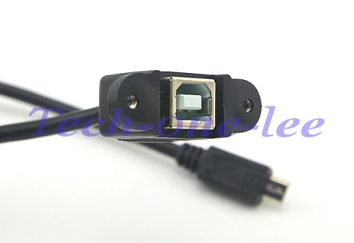 Кабель-удлинитель usb типа B с разъемом Micro 5Pin USB-b F для монтажа на панель Micro usb 5-контактный Кабель-адаптер 50 см