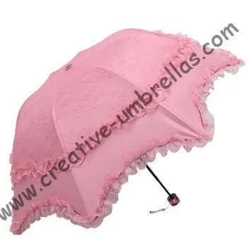 Принцесса зонты, 100% солнцезащитный крем, UPF> 50 +, ladies'parasol, 8 К ребра, черный серебряное покрытие, карман зонтик, УФ-защита, арочные завязки