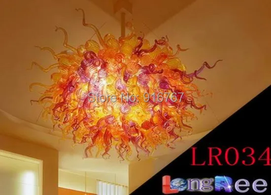 Большие LR034-Free доставка красочные стеклянные потолочные лампы люстры