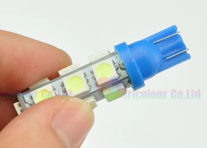 AutoEC 50 X T10 13 светодиодный smd 5050 158 168 194 w5w авто светодиодный сочного, индикаторная лампа фонарь освещения номерного знака 7 видов цветов DC12V# LB94
