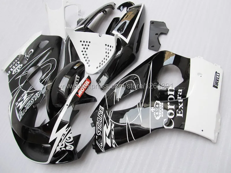 Черный, белый цвет для SUZUKI GSX-R600 96 97 98 99 00 GSX R600 96-00 GSXR 600 GSXR600 96 1996 1997 1998 1999 2000 обтекателя
