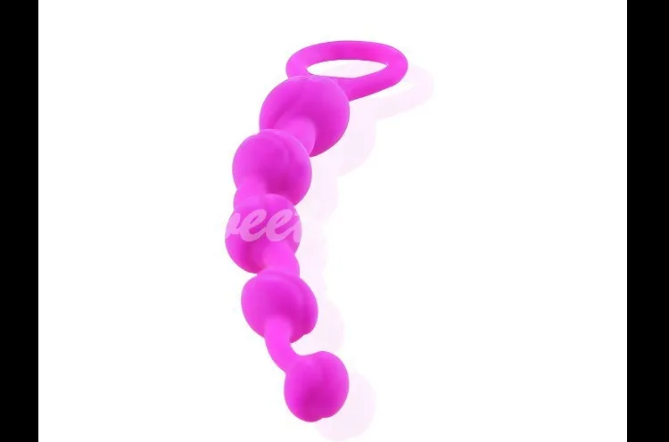 BAILE Intimate Anal Sex Toys Shop Purple Waterproof Silicone Anal Beads Plug Sex Products for Women and Men Gay Free Shipping (6)