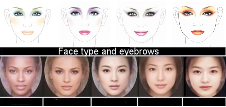 3 шт./упак. корейский стиль трафареты для бровей 3 модели стиль s кисти для макияжа глаз Тень Шаблон трафарет DIY Формирование