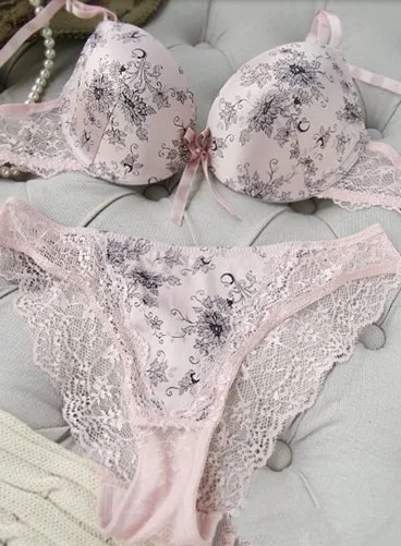 S06 роскошные сексуальные и удобные пуш-ап Flory SatinBra& Brief наборы женское нижнее белье синий фиолетовый розовый желтый