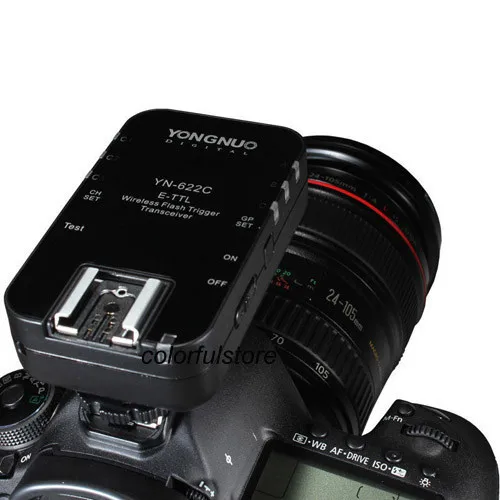 2 шт. трансивер YN YN-622C YN622C Беспроводной ttl вспышка триггера для Canon 1D 1DS 5D Mark II III 50D 40D 30D 650D 600D 500D 450D 7D