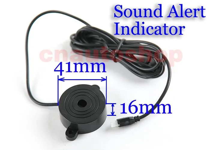 Buzzer Car Parking Sensor Kit Backup Radar Sound Alert Indicator Probe System 4 Sensors 22mm 12V 8 Colors