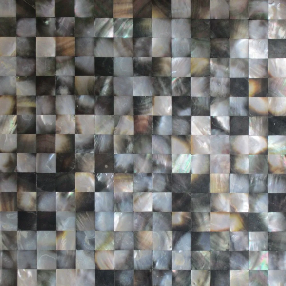 15X15 blackгубы мать жемчужная черепица щитка Кухня зеркальная плитка для ванной комнаты backspalsh стены оболочки мозаики перламутровая плитка