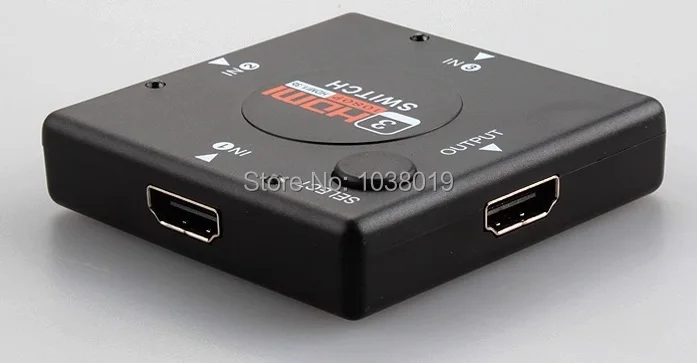 Mini 3 Порты и разъёмы, квадратный HDMI Коммутатор HDMI сплиттер HDMI Порты и разъёмы для HDTV 1080 P Vedio Drop, бесплатная доставка