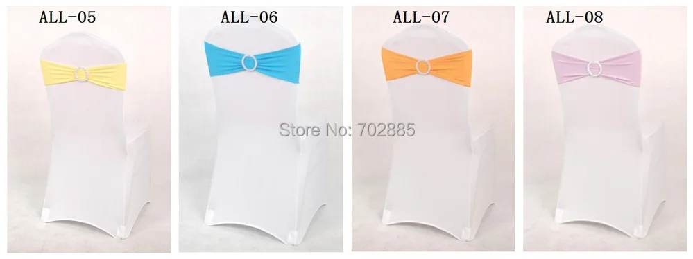 100 шт лайкра повязка на стул стрейч эластичный спандекс стул бант с круглым кольцом для свадьбы украшение для банкета и вечеринки даже