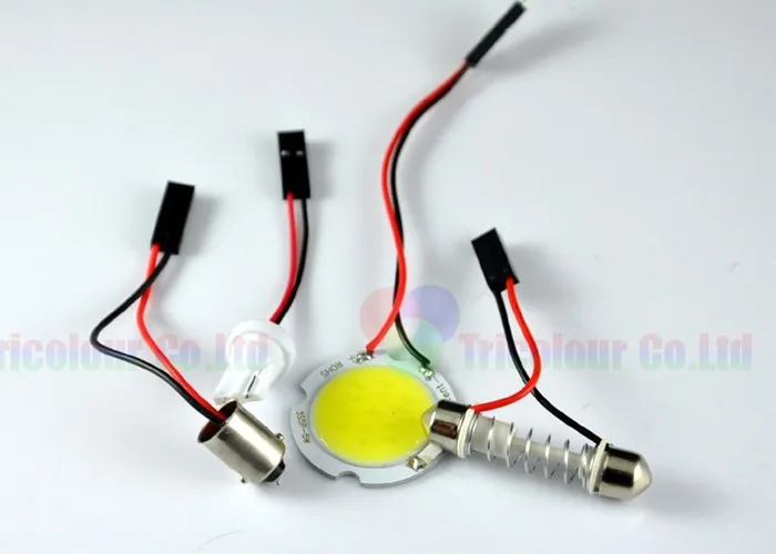 AutoEC 50x COB 15 светодиодные лампы для панели куполообразной Подсветка салона, работающего на постоянном токе 12 В в W5W BA9S T10 фестон-адаптер светодиодные панели# LL29
