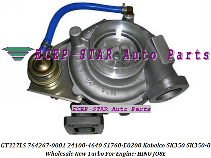 GT3271LS 764267-0001 24100-4640 S1760-E0200 ТУРБОКОМПРЕССОР с водяным охлаждением турбины Турбокомпрессор для экскаватора Kobelco SK350 SK350-8 двигателя HINO JO8E