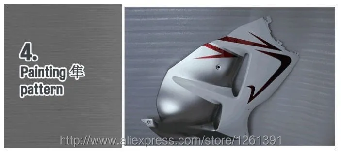 Инжекторный комплект для SUZUKI GSXR600 750 06 07 GSXR600 750 2006 2007 черный/белый GSXR600 GSXR750 GSXR600 750 K6 06 07