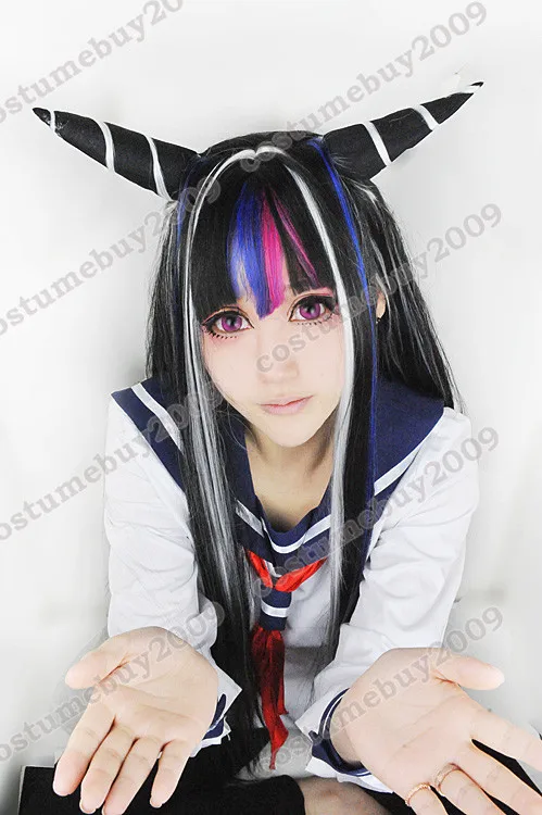 Супер Dangan Ronpa 2 Ibuki Mioda парик для косплея