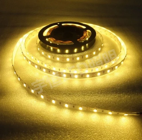 Светодиодные полосы 5730 SMD, DC12V 60LED/M 5 м/лот, нет-водонепроницаемый, новый свет Газа 5730 Яркий, чем 5630/5050, белый, теплый белый