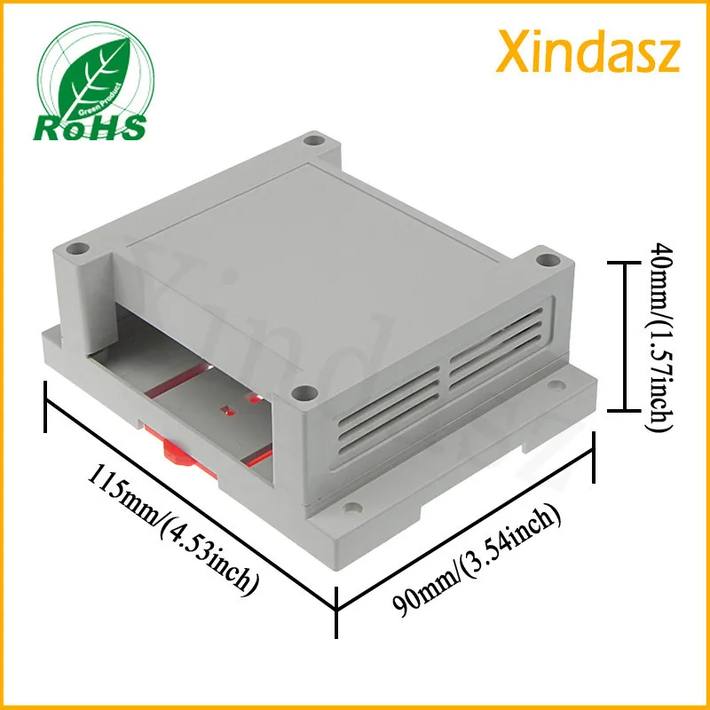 (XDI02-11) 115*90*40 мм (4.53*3.54*1.57 дюймов) din-рейку корпус проекта пластиковые коробки электронная
