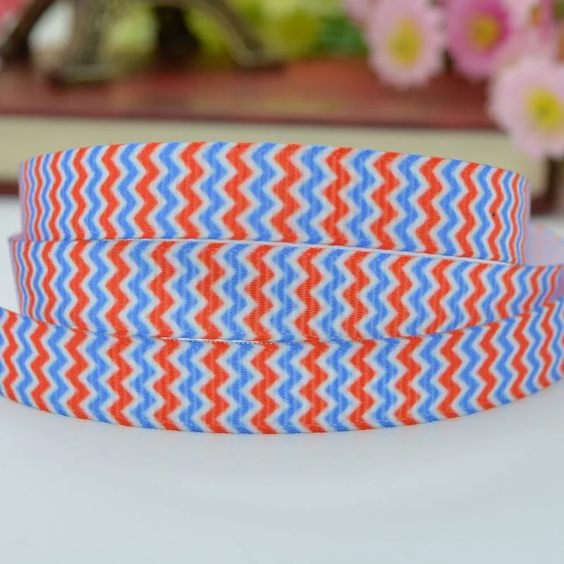 DUWES 3/" 9 мм День Независимости напечатанная лента grosgrain, бант для волос материалы для ручных поделок 50 ярдов