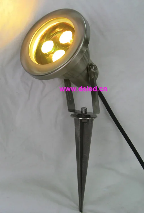 Из нержавеющей стали светодиодный прожектор с Спайка, DS-10-47-12W-RGBW, 4in1, 12 В DC 30 шт. + светодиодный свет лужайки 3X1 Вт белый цвет 12 В DC 60 шт