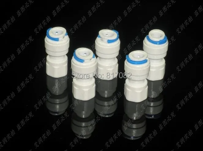 5 шт. прямо quick connect 1/4 ''OD пробки Нажмите X 1/8" Женский Аквариум воды RO женский BSP для RO фитинги