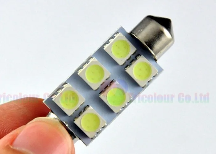 AutoEC C5W 5050 6 светодиодный 31 мм/36 мм/39 мм/41 мм Festoon купольный светодиодный лампы 6 SMD двери автомобиля купольная лампа потолочного светильника Лампы микс Размеры# LK114