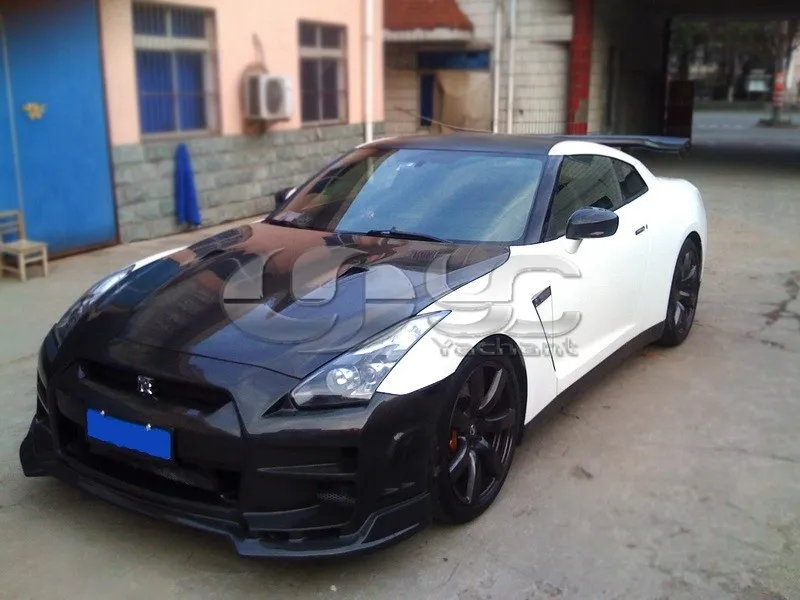 FRP Волокно Стекло bse Стиль передний бампер подходит для 2008-2013 Nissan R35 GTR