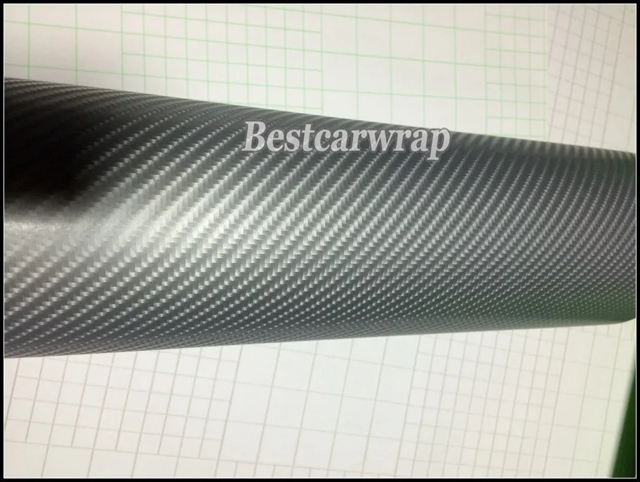 4D Silver Carbon Fiber Vinyl Car wrapping Film Carbon fibre Foie 3m (3)