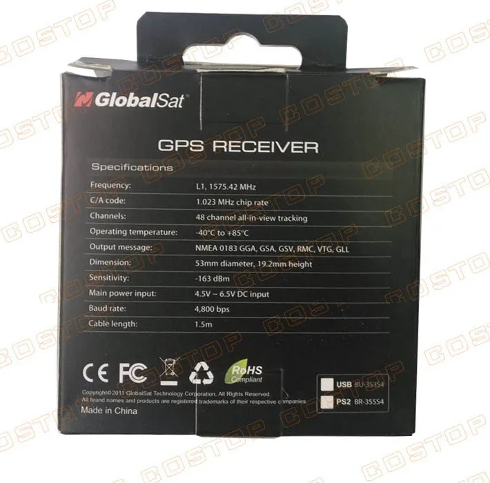 GlobalSat BU-353S4 BU353 USB gps приемник SiRF Star IV с кабелем G мышь для ноутбуков ПК портативный мини gps приемник