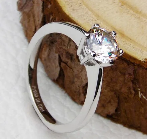 Дизайн прекрасный Мистик Стиль 1 карат Обручение Настоящее Прекрасный diamond Для женщин обручальное кольцо себе подарок для девочки