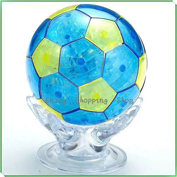 DIY Кристальный футбол кубический Забавный пазл 3d модель здания brinquedos educativos Развивающие детские игрушки для детей