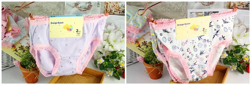 Cuecas Infantil; нижнее белье для девочек от 2 до 11 лет; ; ; трусики для девочек; одежда для детей; 6 шт./лот