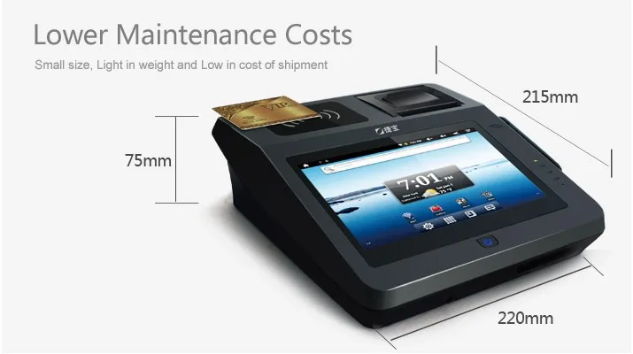 Android все в одном pos-терминале с поддержкой EMV Magcard/IC карты потребительский терминал