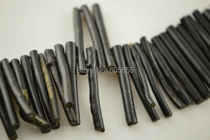 Черное море Bamboo Коралл филиал трубка Придерживайтесь свободные Бусины Fit Модные Украшения Ожерелье Создание 5 нитей за лот