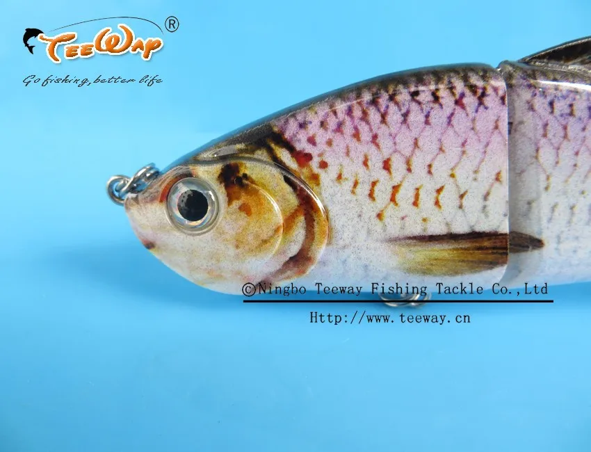 Продукт Рыбалка приманки 4 Сегмент Swimbait Жесткий приманки медленно 19 г 12 см рыболовный крючок Рыболовные снасти FL4-M01