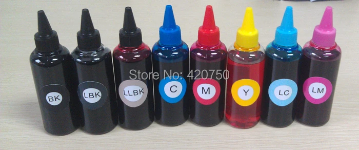 Краска для картриджа Подходит для epson T0961 для T0969 серии, 8 видов цветов высококачественные чернила Подходит для epson Stylus R2880