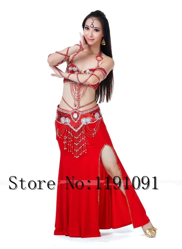 Одежда для индийского беллиданса, 3 компл. Размера S / M / L, 10 цветов 700#
