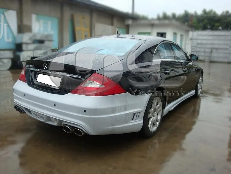 FRP стекловолокно WI стиль задний бампер подходит для 2005-2009 MB W219 CLS класс