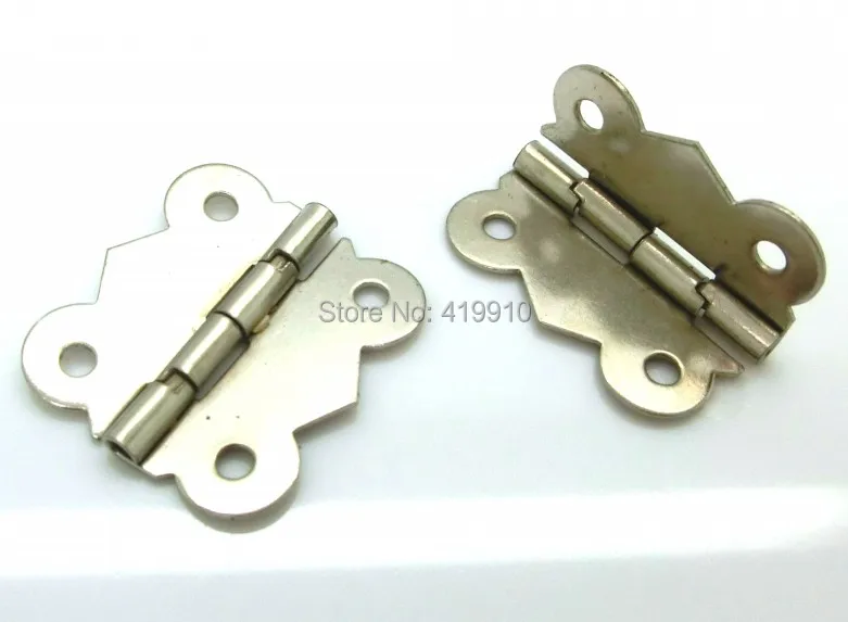 Shipping-30pcs Серебряный тон(вращается от 90 градусов до 210 градусов) 4 отверстия дверной ящик стыковые петли 3x2,6 см J2017
