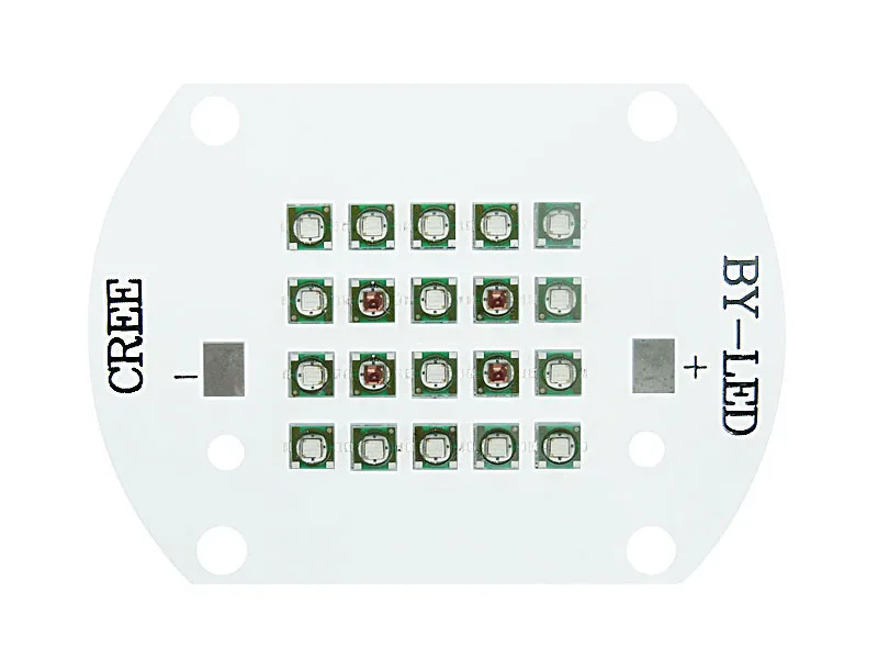 60 Вт Cree XPE XP-E светодиодный лампочка синий(16 шт.)+ красный(4 шт.) смешанный цвет многокристальный светодиодный излучатель свет лампы 29-33 в 2000ма для выращивания растений светодиодный