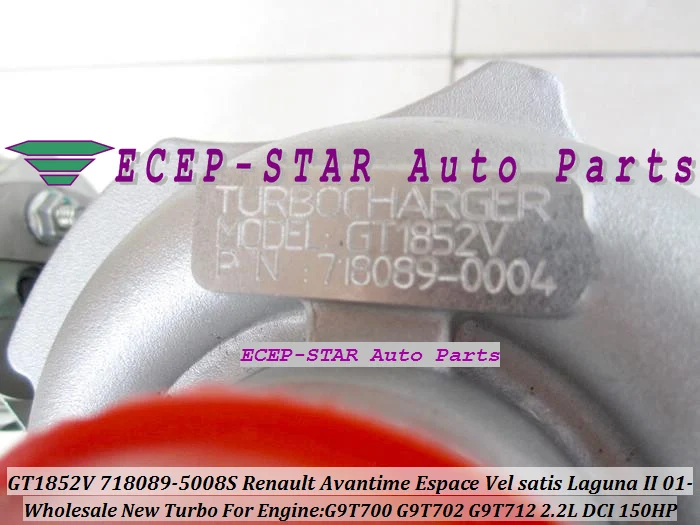 GT1852V 718089-5008S 718089 Turbo Turbine Turbocharger FIt For Renault Avantime Espace Vel satis Laguna II 2001- G9T700 2.2L DCI 150HP