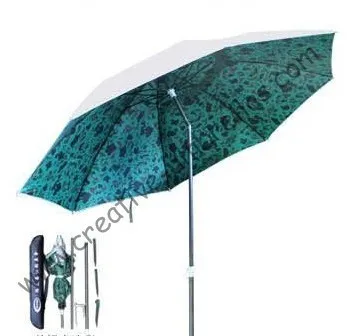 1,6 м диаметр пляжный зонтик для рыбалки, с наклоном, рамка лотоса пляжный зонтик, металлические Длинные ребра elec. покрытие, двойной слой, ветрозащитный