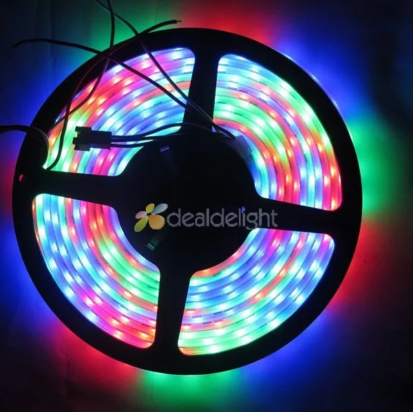 16.4ft 5 м WS2811 5050 цвет RGB Мечта 300 светодиодов цифровой Светодиодные полосы света Водонепроницаемый 12 В Бесплатная доставка