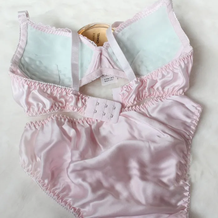 100% silk fresh lace embroidery bra set,100% natural silk bra&brief sets,pure silk double faced health underwear with wire plus size bra and panty sets