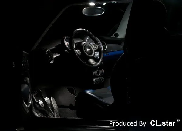 12 шт. xcanbus ошибок для Mini Cooper R56 светодиодные лампы внутреннего освещения плафон комплект посылка(2007-2010