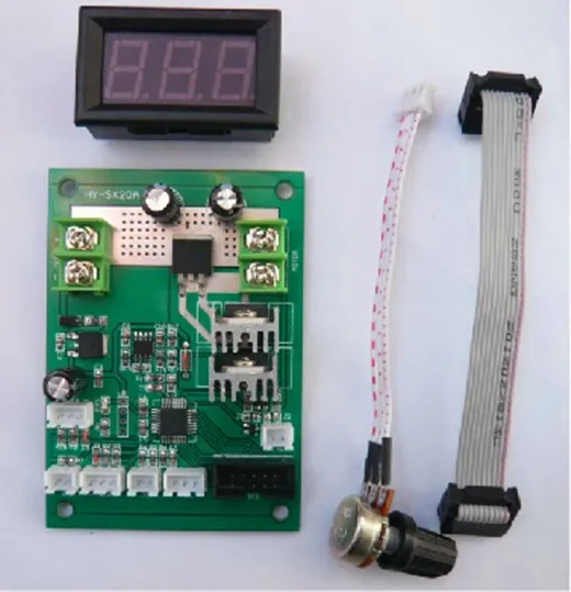 HY-SX20A щеткой DC контроллер скорости двигателя с дисплеем pwm регулятор/12-24 V модуль защиты цепи сенсор
