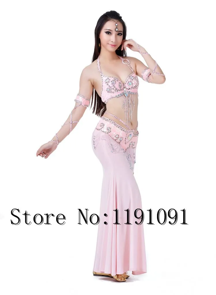 Одежда для индийского беллиданса, 3 компл. Размера S / M / L, 10 цветов 700#