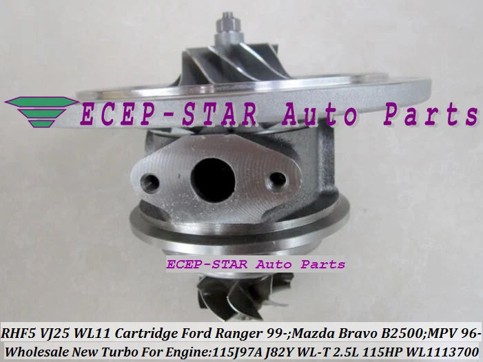 RHF5 VJ25 VB430012 WL1113700 Turbo CHRA Cartridge Turbocharger Core FORD Ranger MAZDA Bravo B2500 MPV 115J97A J82Y WL-T 2.5L 109HP 115HP